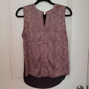 Plum and Beige Patterned Tank